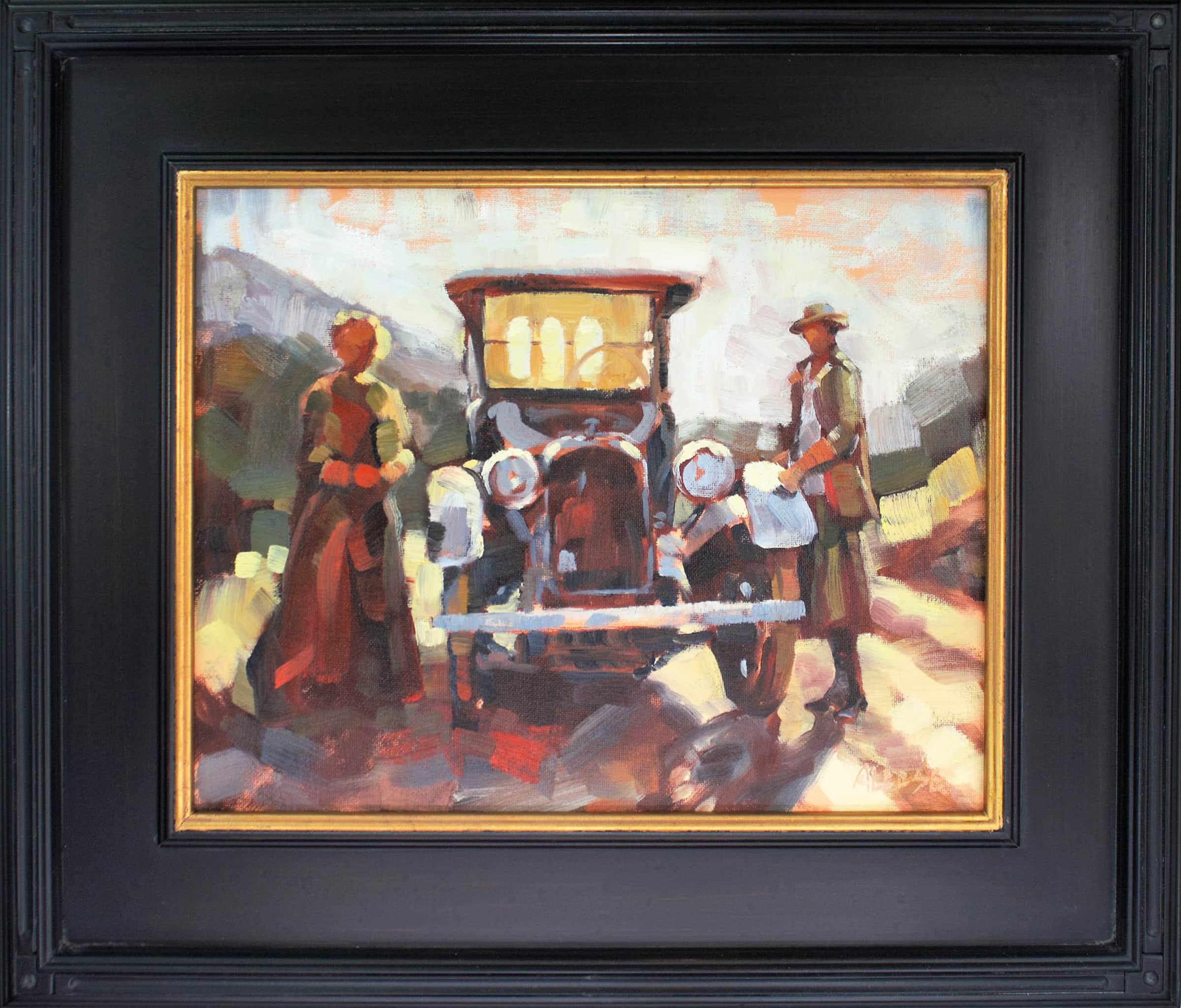 Raton Pass, NM a Painting by Alice Leese, presented by Western Gallery