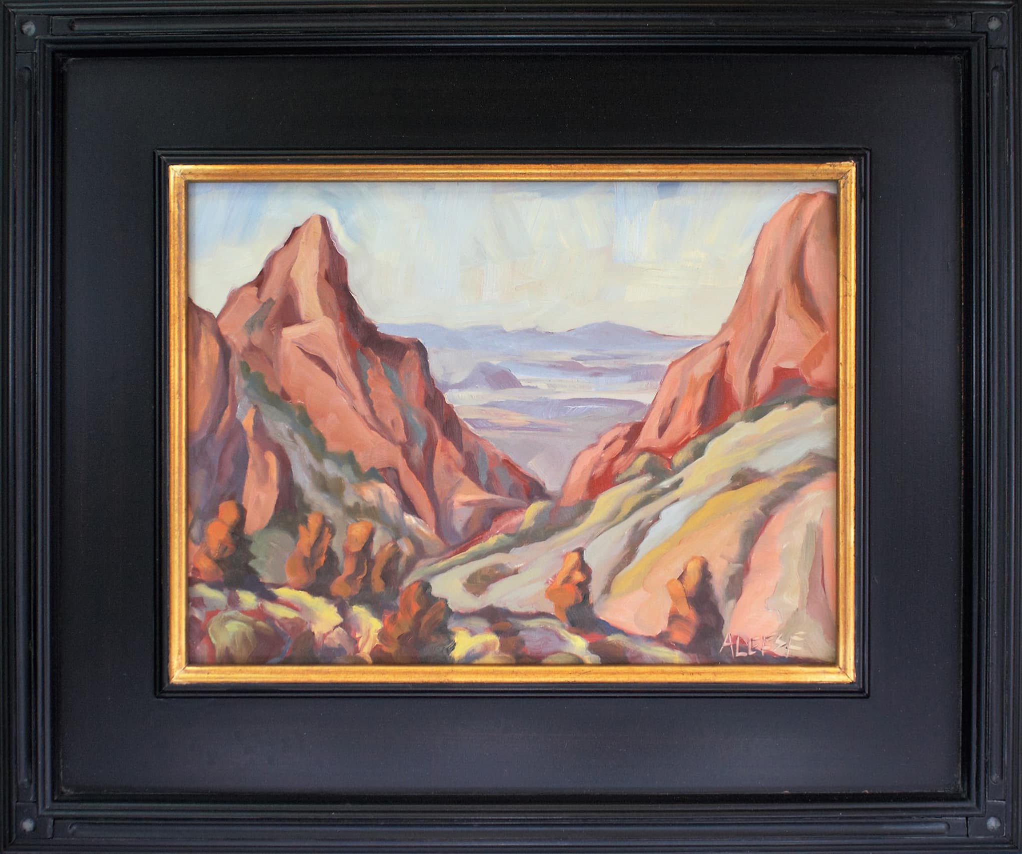 The Window, Chisos Basin a Painting by Alice Leese, presented by Western Gallery