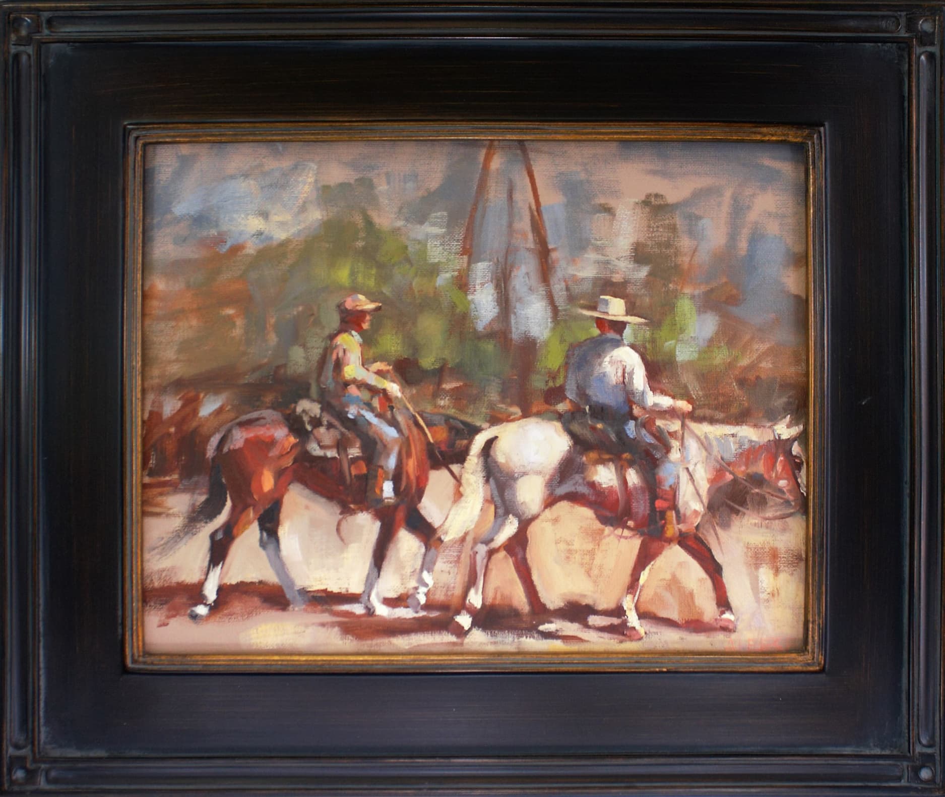 Tom and Luke a Painting by Alice Leese, presented by Western Gallery